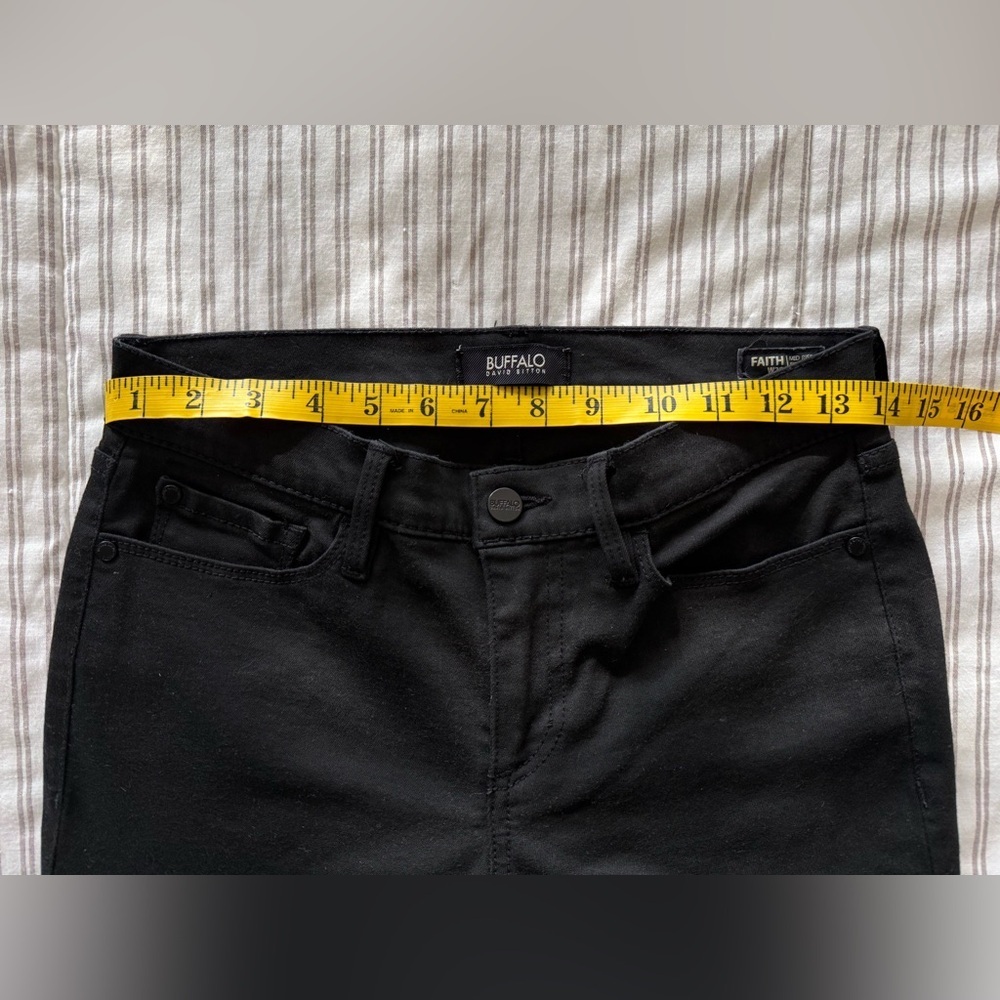 Buffalo David Bitton Black Mid-Rise Skinny Jeans - Picture 7 of 11